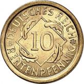 Obverse 10 Rentenpfennig 1923 F