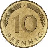 Obverse 10 Pfennig 1978 J