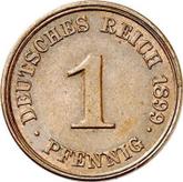 Obverse 1 Pfennig 1899 J