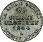 Reverse 2-1/2 Silber Groschen 1844 A