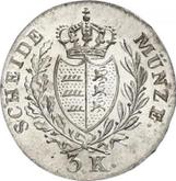 Reverse 3 Kreuzer 1829
