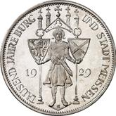 Reverse 3 Reichsmark 1929 A Meissen
