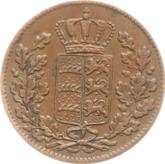 Obverse 1/2 Kreuzer 1850
