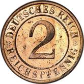 Obverse 2 Reichspfennig 1925 D
