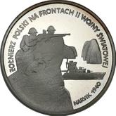 Reverse 100000 Zlotych 1991 MW BCH Battles of Narvik 1940