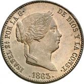 Obverse 25 Céntimos de real 1863