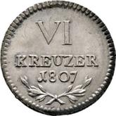 Reverse 6 Kreuzer 1807
