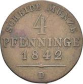 Reverse 4 Pfennig 1842 D