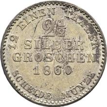 2-1/2 Silber Groschen 1860  C.P. 