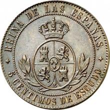 5 Céntimos de escudo 1866   