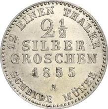2-1/2 Silber Groschen 1855 A  
