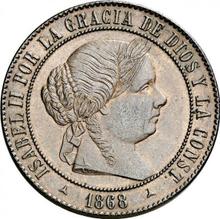 5 Céntimos de escudo 1868  OM 