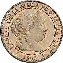 2 1/2 Céntimos de Escudo 1868  OM 