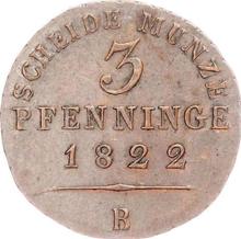 3 Pfennig 1822 B  