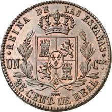 25 Céntimos de real 1856   