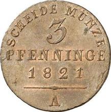 3 Pfennig 1821 A  