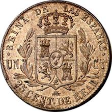 25 Céntimos de real 1864   