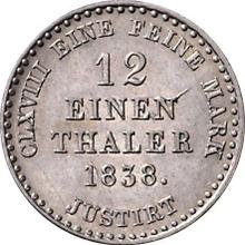 1/12 Thaler 1838  B 