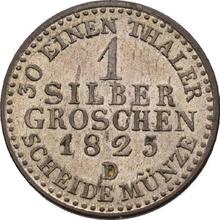 Silber Groschen 1825 D  