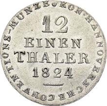 1/12 Thaler 1824  L.B. 