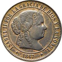 2 1/2 Céntimos de Escudo 1867  OM 