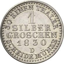 Silber Groschen 1830 D  