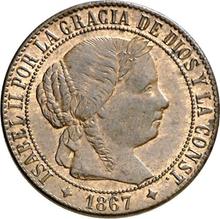 1 Céntimo de escudo 1867  OM 