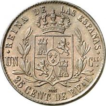 25 Céntimos de real 1861   