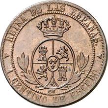 1 Céntimo de escudo 1868  OM 