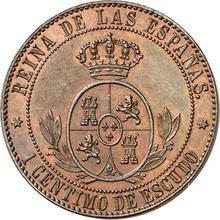 1 Céntimo de escudo 1865   
