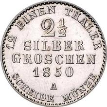 2-1/2 Silber Groschen 1850 A  