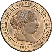5 Céntimos de escudo 1867  OM 