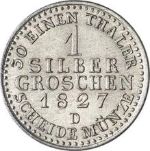 Silber Groschen 1827 D  
