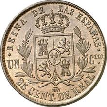 25 Céntimos de real 1863   