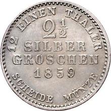 2-1/2 Silber Groschen 1859  C.P. 