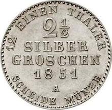 2-1/2 Silber Groschen 1851 A  