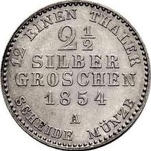 2-1/2 Silber Groschen 1854 A  