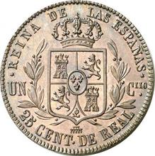 25 Céntimos de real 1855   