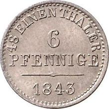 6 Pfennig 1843  S 