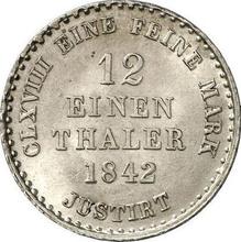 1/12 Thaler 1842  S 