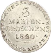 3 Mariengroschen 1820  L.B. 