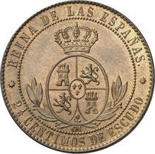 2 1/2 Céntimos de Escudo 1866  OM 
