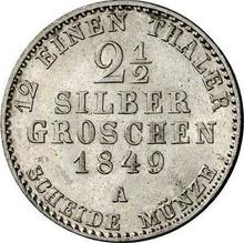 2-1/2 Silber Groschen 1849 A  