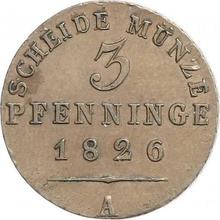 3 Pfennig 1826 A  