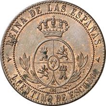 1 Céntimo de escudo 1866  OM 