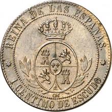 1 Céntimo de escudo 1867  OM 