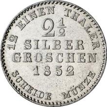 2-1/2 Silber Groschen 1852  C.P. 