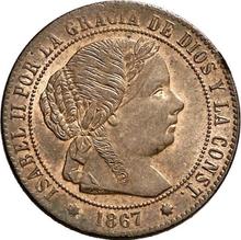 1/2 Céntimo de escudo 1867  OM 