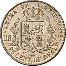 25 Céntimos de real 1859   