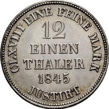 1/12 Thaler 1845  B 